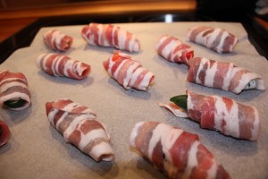 jalapenos poppers med bacon - Klar til ovnen