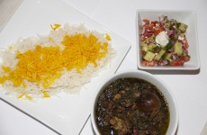 sabzi, persisk ret, lime, tørrede lime, lammekød