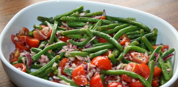 salat med rødløg