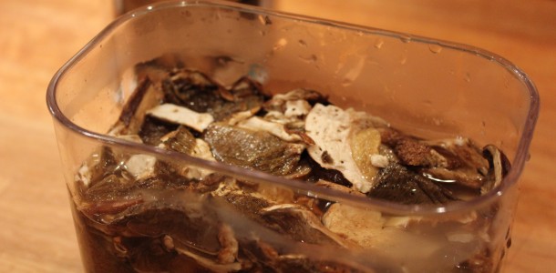 Porcini svampene i lunkent vand - risotto med svampe