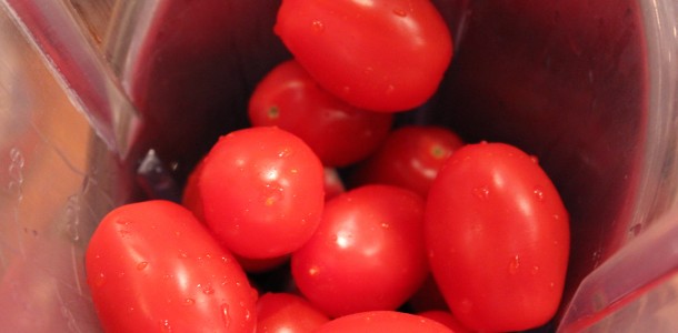 Tomater i blenderen