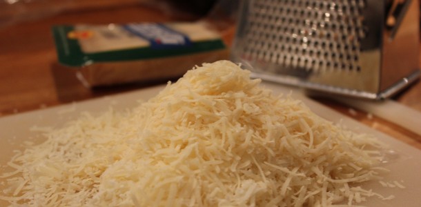 En god parmesan ost til risotto med spinat og svampe