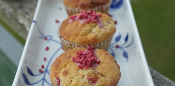 Mums hindbær muffins