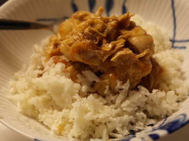 Blomkåls ris med indisk kylling